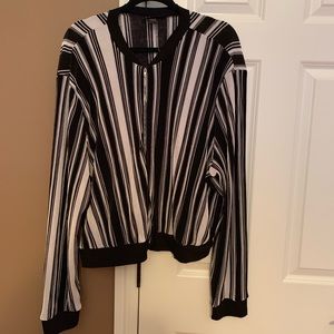 Ashley Stewart striped jacket